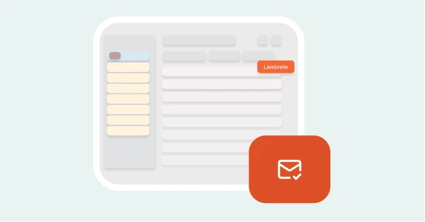 Ícone lembrete de pagamento por e-mail Loft Repasse